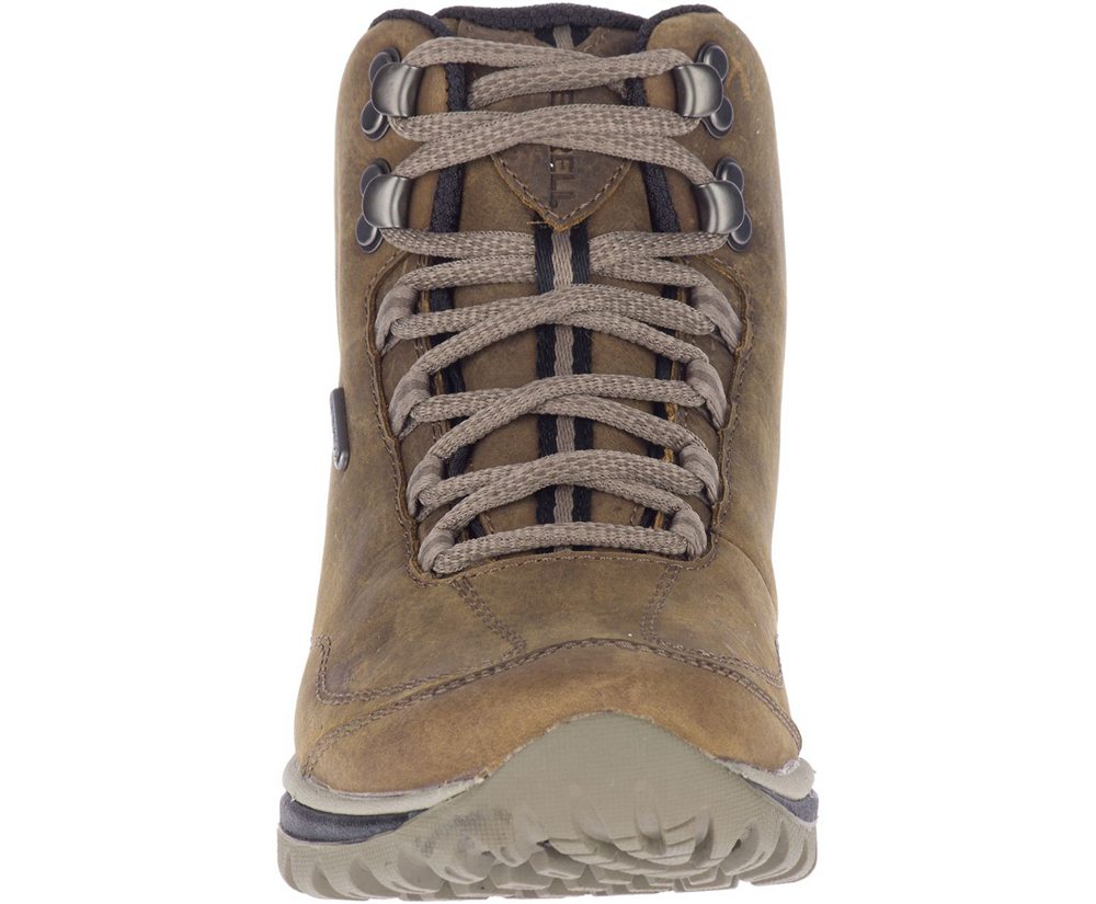 Merrell Boots Brown - Siren Traveller 3 Mid Waterproof - Womens 25ZTADKVH